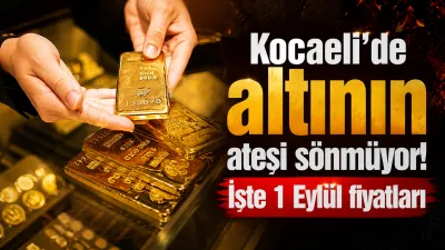 Kocaeli altın fiyatları 1 Eylül 2026 Salı günü için açıklandı.