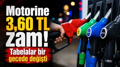 Motorine 1 Eylül 2026 itibarıyla 3,60 TL zam geldi. İstanbul,