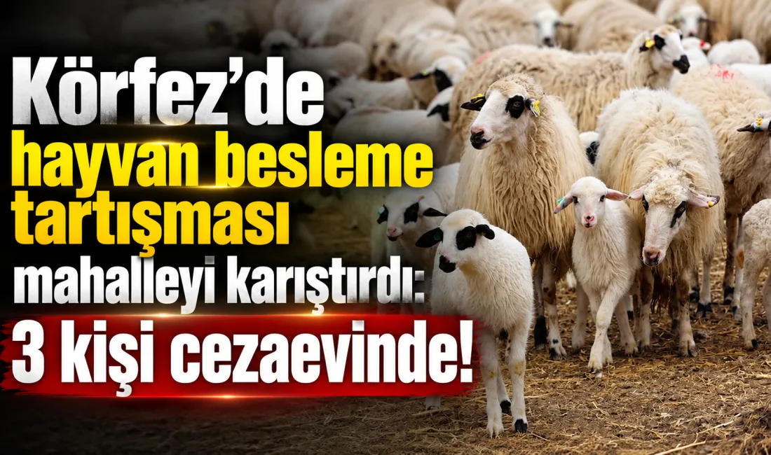 Kocaeli Körfez’de hayvan besleme nedeniyle komşular arasında çıkan kavgada 1