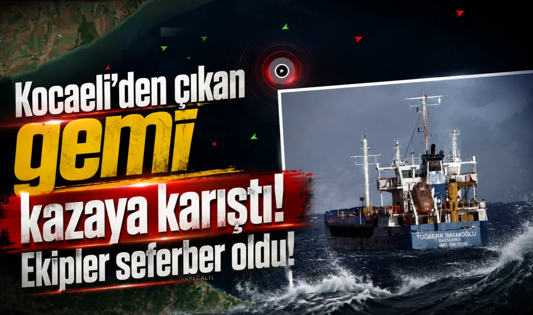 Kocaeli’den Aliağa’ya giden ALSU gemisi Silivri açıklarında TUĞBERK İMAMOĞLU gemisiyle