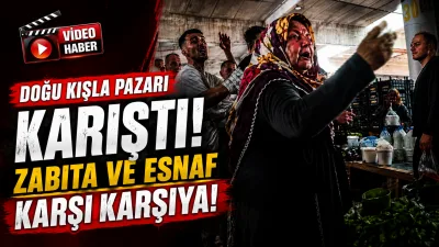 İzmit Doğu Kışla Pazarı’nda, İzmit Belediyesi zabıta ekipleri ile bazı