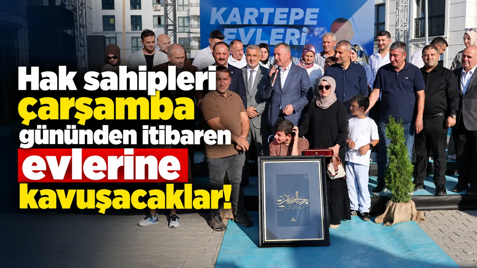 Kocaeli Büyükşehir Belediyesi iştiraki Kent Konut tarafından yapılan Kartepe Evleri’nde