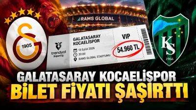 Trendyol Süper Lig’in 5. haftasında oynanacak Galatasaray–Kocaelispor karşılaşması öncesinde bilet