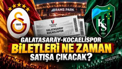 Trendyol Süper Lig’in 5. haftasında oynanacak Galatasaray-Kocaelispor maçı için geri