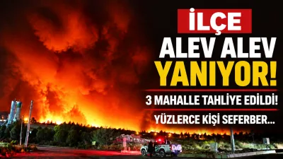 Antalya'nın Aksu ilçesinde öğle saatlerinde başlayan ve rüzgar sebebiyle hızla